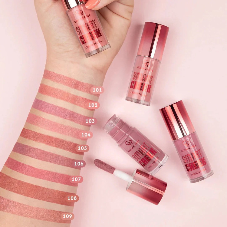 رژگونه مایع گلدن رز مدل SMART CHEEK
