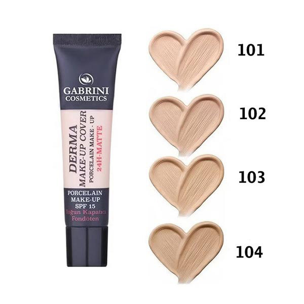 کرم پودر مات گابرینی مدل DERMA