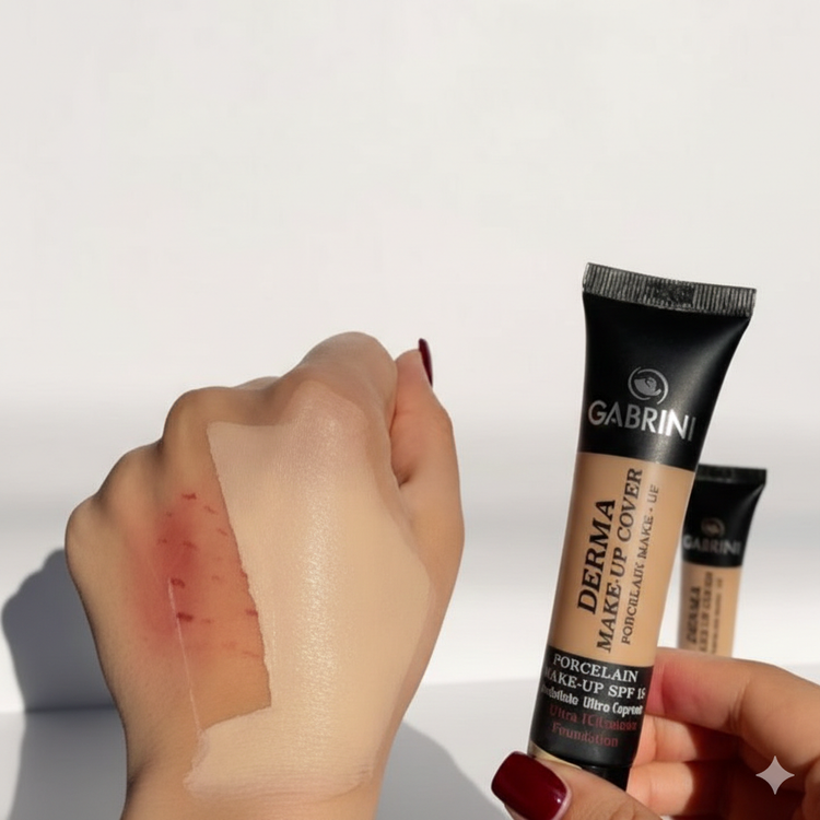 کرم پودر مات گابرینی مدل DERMA