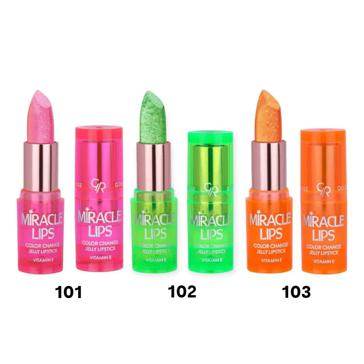 رژ لب حرارتی MIRACLE LIPS گلدن رز