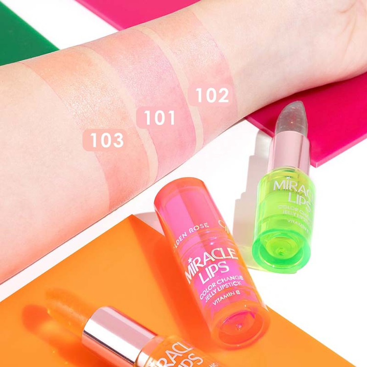رژ لب حرارتی MIRACLE LIPS گلدن رز