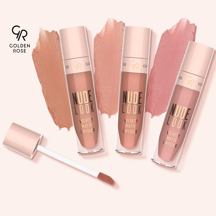 رژ لب مایع مات NUDE LOOK گلدن رز