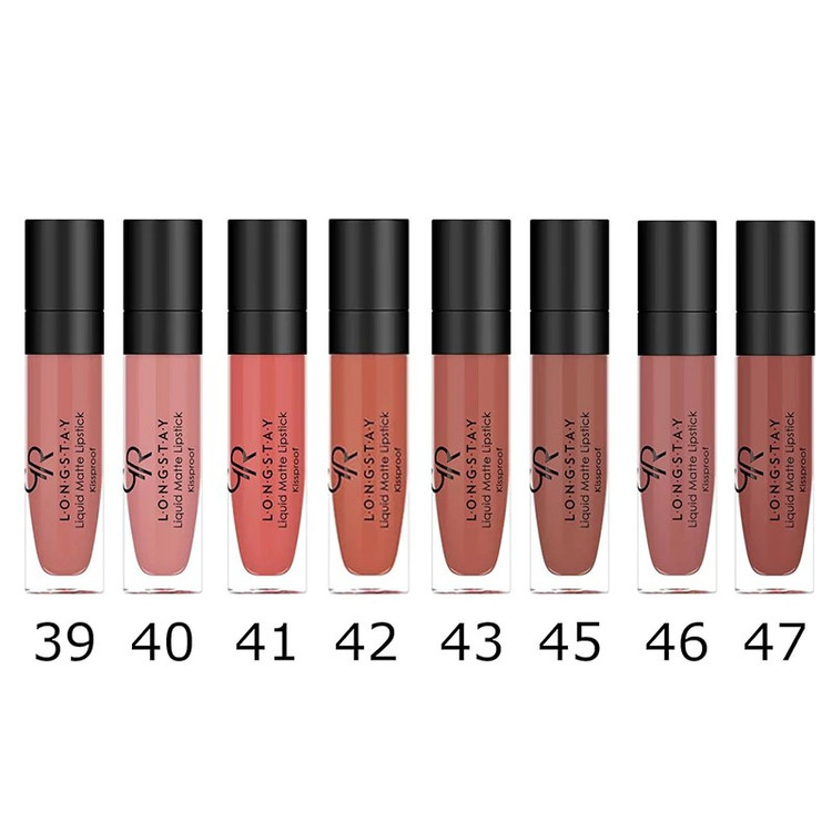 رژ لب مایع مات LONG STAY گلدن رز
