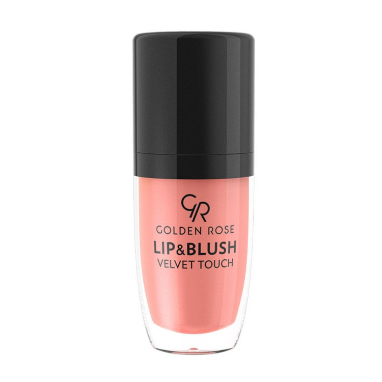 رژ لب و رژگونه مایع گلدن رز مدل VELVET TOUCH