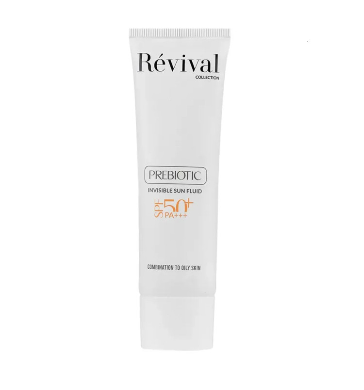 ضدآفتاب فلوئیدی SPF50 رویوال REVIVAL (بدون رنگ)