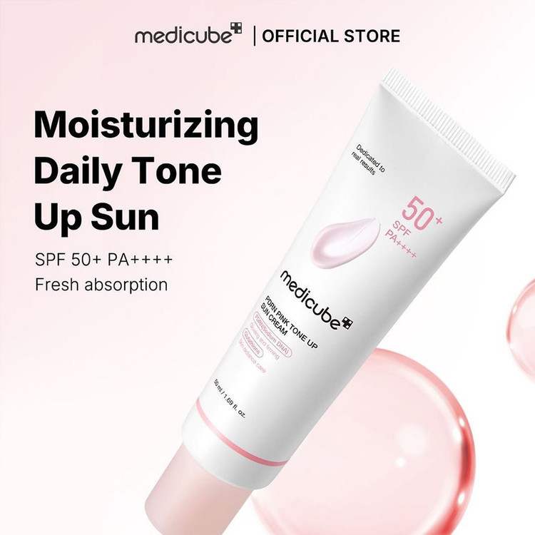 ضدآفتاب PDRN تون آپ SPF50 مدی کیوب MEDICUBE (بدون رنگ)