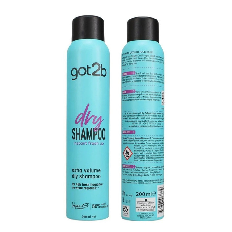 شامپو خشک گات تو بی (GOT2B) مدل EXTRA VOLUME