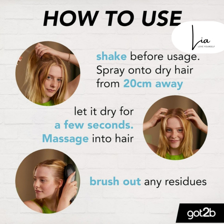 شامپو خشک گات تو بی (GOT2B) مدل EXTRA VOLUME